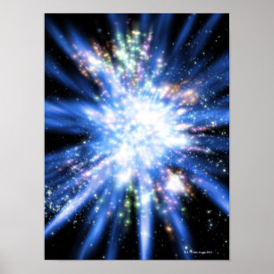 Poster Big Bang de l'espace extra-atmosphérique