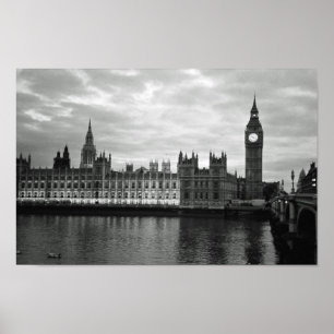 Poster Big Ben B et W