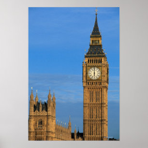 Poster Big Ben et bâtiment du Parlement