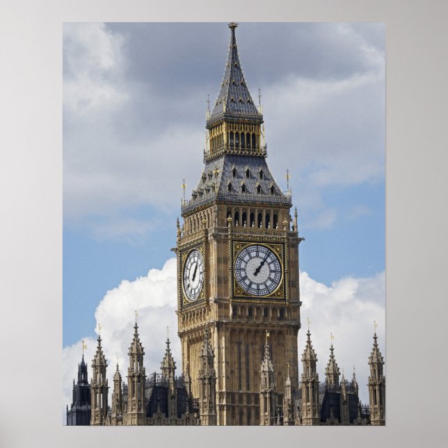Poster Big Ben et les Chambres du Parlement, Londres, (Devant)