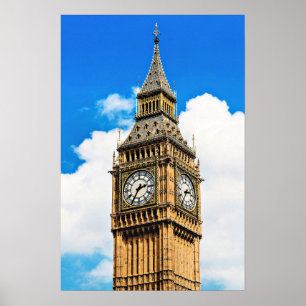 Poster Big Ben, Londres, photographie panoramique