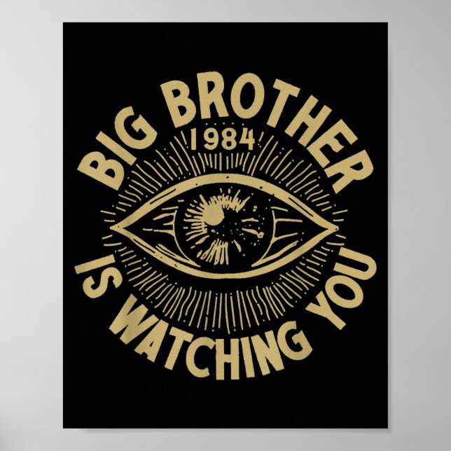 Poster Big Brother Is Watching You  (Devant)