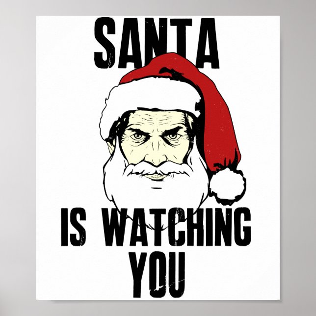 Poster Big Brother Santa Claus Vous Regarde (Devant)