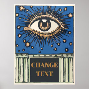 Poster Big Eye, modifier le texte