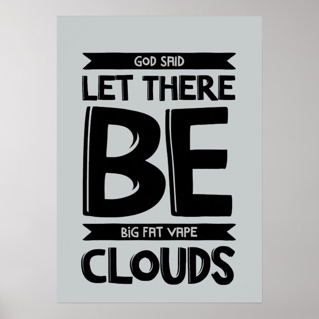 Poster Big Fat Clouds Premium (Devant)