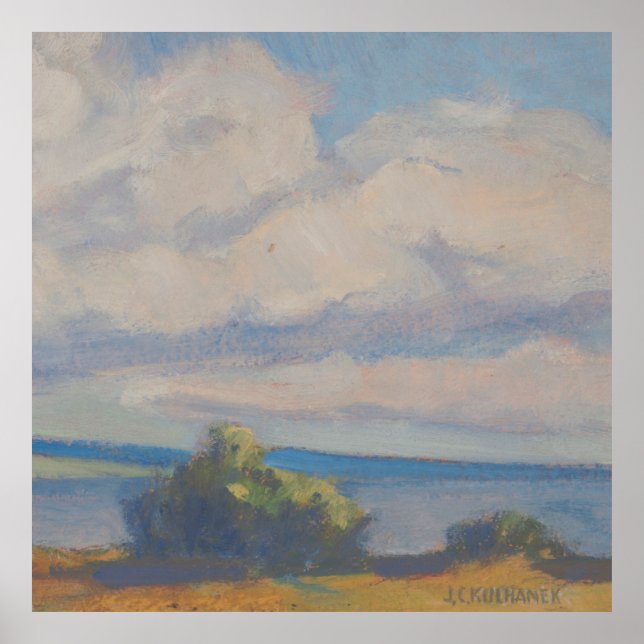 Poster Big Open Sky - Paysage par Kulhanek (1945) (Devant)