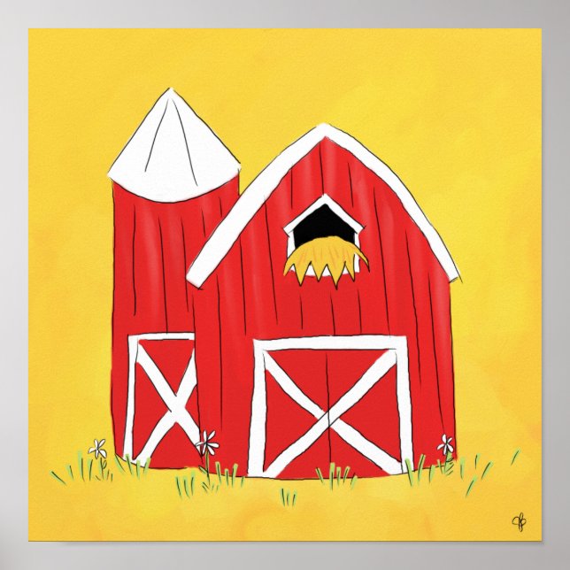 Poster Big Red Barn (Devant)
