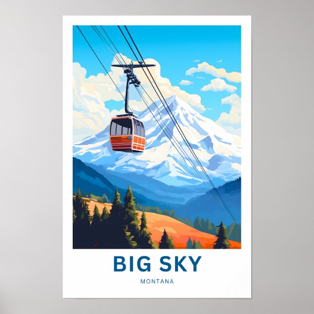 Poster Big Sky Montana Imprimer (Devant)