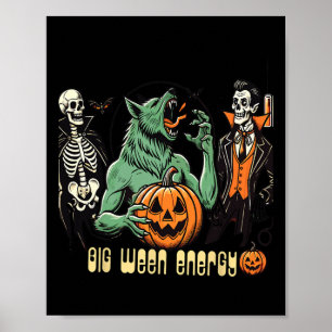 Poster Big Ween Energy Halloween Party pour les fans d'ho