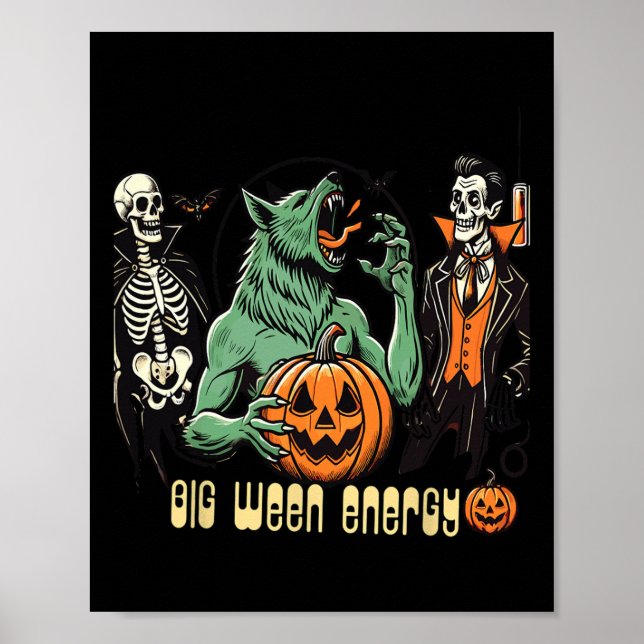 Poster Big Ween Energy Halloween Party pour les fans d'ho (Devant)