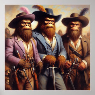 Poster Bigfoot 3 mousquetaires