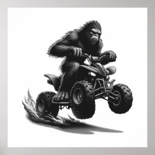 Poster Bigfoot à quad