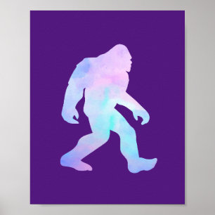 Poster Bigfoot aquarelle      