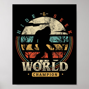 Poster Bigfoot Cacher Et Chercher Champion Chemise Sasqua
