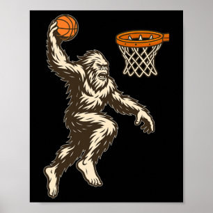 Poster Bigfoot Dunking - Joueur de Sketll Fan de l'entraî