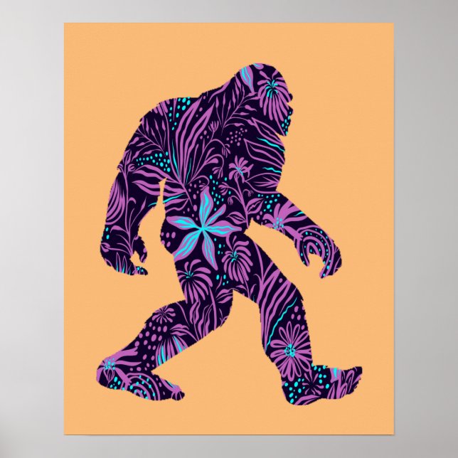 POSTER BIGFOOT FLORAL (Devant)