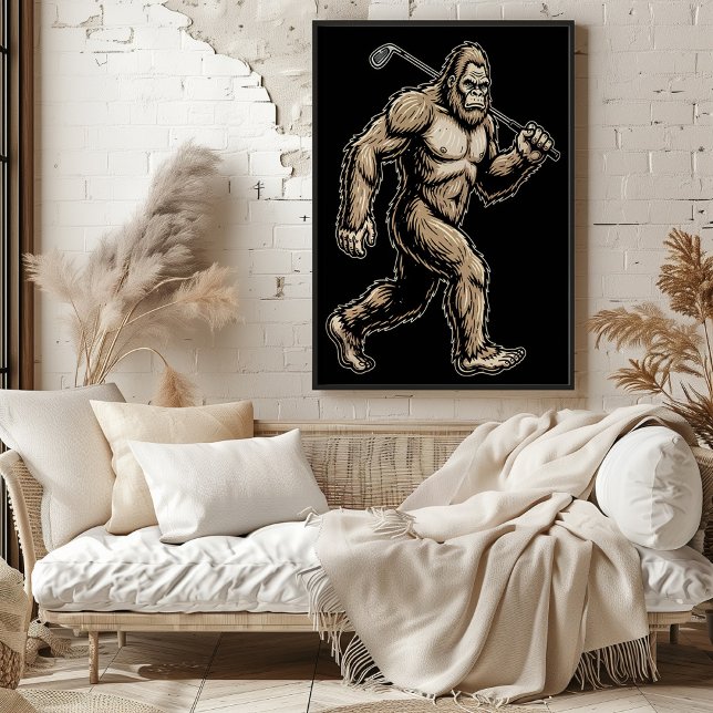Poster Bigfoot Golfer (Créateur téléchargé)