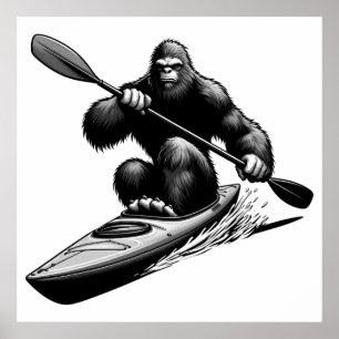 Poster Bigfoot Kayak