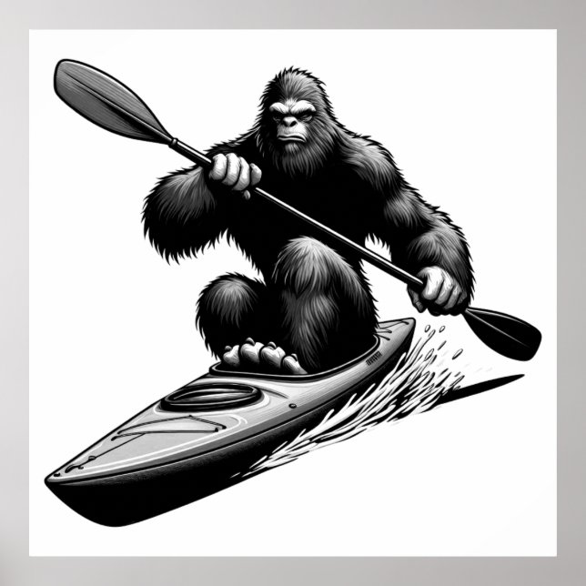 Poster Bigfoot Kayak (Devant)
