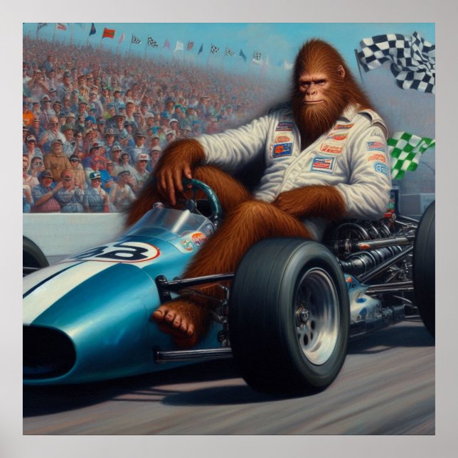 Poster Bigfoot Racecar (Devant)