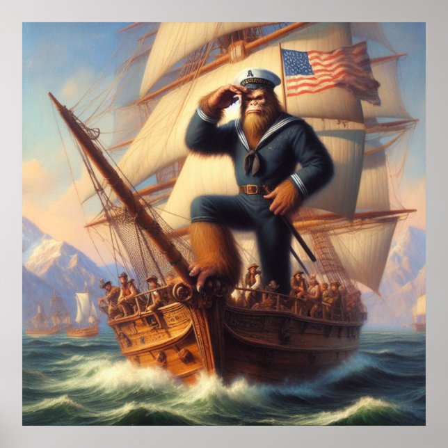 Poster Bigfoot Sailor (Devant)