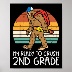 Poster Bigfoot Sasquatch Crush 2e année Deuxième première