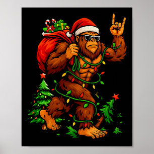 Poster Bigfoot Sasquatch pour hommes grand-père garçons e