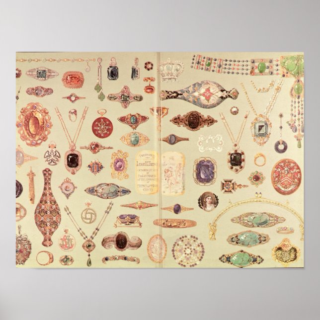 Poster Bijoux du "Catalogue Tiffany", 1890 (Devant)