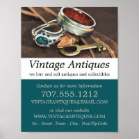 Bijoux et clé vintages, détaillant d'antiquités, m