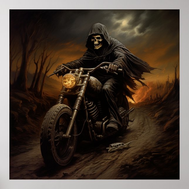 Poster Biker (Vorne)