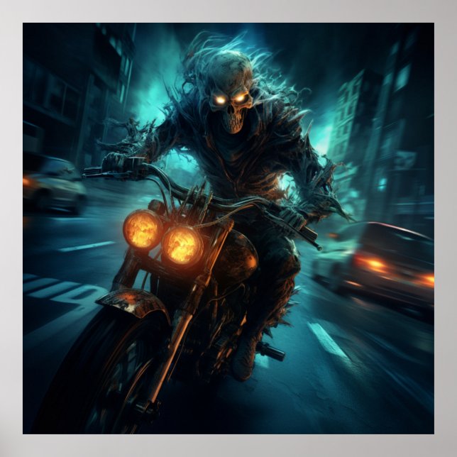 Poster Biker (Vorne)