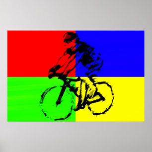 Poster biker_multi_color