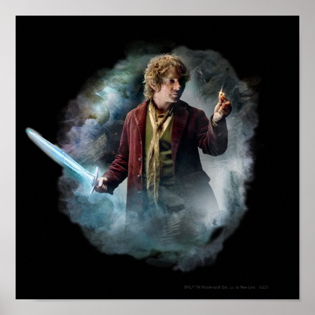 Poster BILBO BAGGINS™ Avec Bague (Devant)