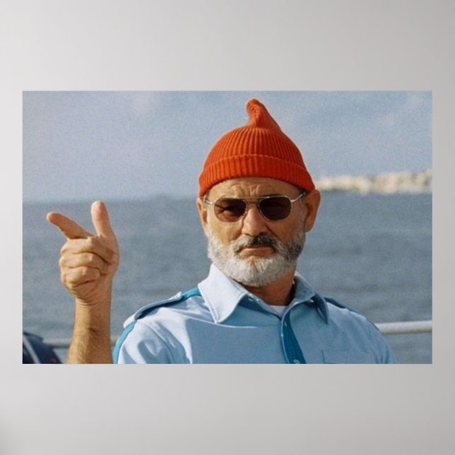 Poster Bill Murray Vie aquatique (Devant)