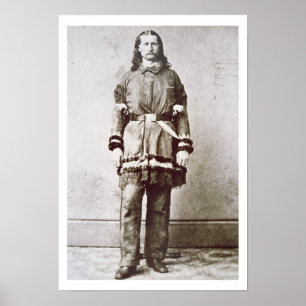 Poster "Bill sauvage" Hickok (1837-76) (photo de b/w)