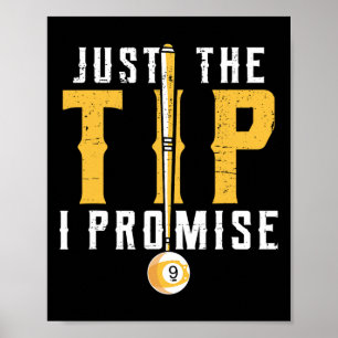 Poster Billard amusant Le pourboire