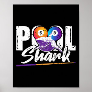 Poster Billard - Billard de piscine de 8 balles
