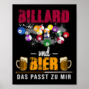 Poster Billard Et Bière Qui Me Convient Billard Billard S