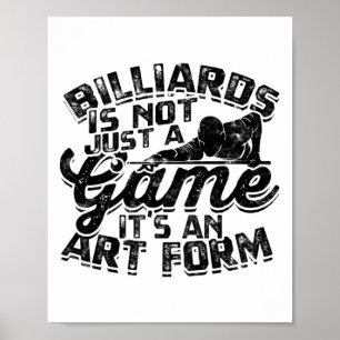 Poster Billard N'Est Pas Seulement Un Jeu