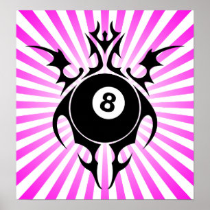 Poster billard : tribalz
