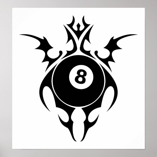 Poster billard : tribalz (Devant)