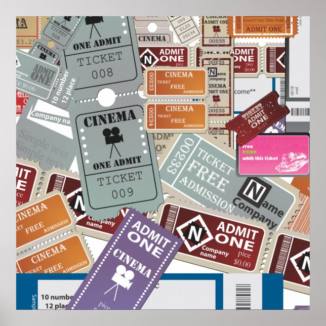 Poster Billet cinéma (Devant)