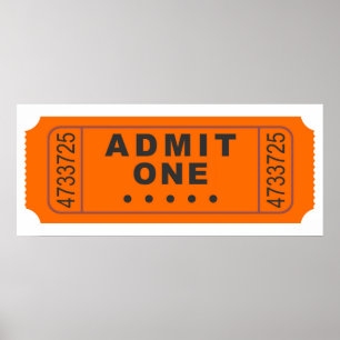 Poster Billet cinéma