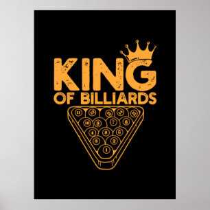 Poster Billiards Player   King Of Billiards