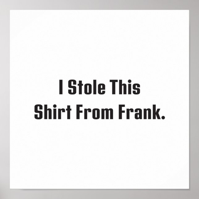Poster Billy Madison J'Ai Volé Cette Chemise De Frank (Devant)