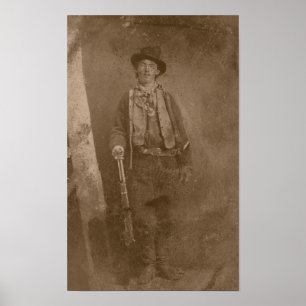 Poster Billy The Kid — Wild West