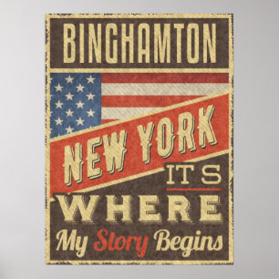 Poster Binghamton New York