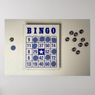 Poster Bingo jeu de hasard