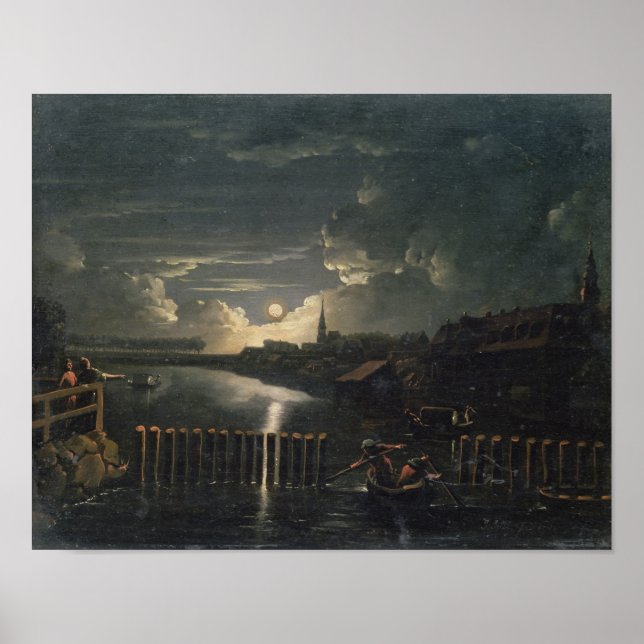 Poster Binnenalster, 1764 (Devant)