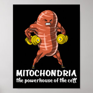 Poster Biologie Science Mitochondria Drôle plaisanterie